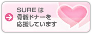 SUREは骨髄ドナーを応援しています