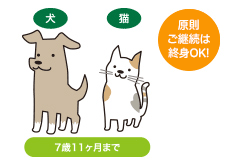 ※年齢は保険契約の始期日時点での満年齢となります。