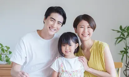 イメージ:3人家族(夫婦と子供1人)