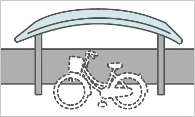 盗難のイラスト:自転車が盗まれてしまった