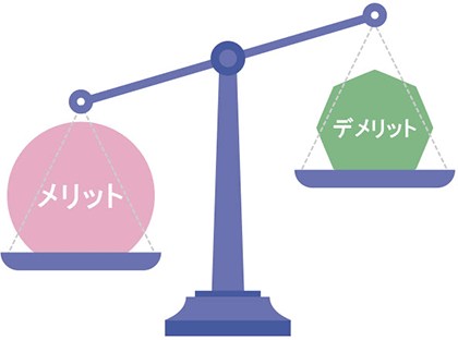 イラスト:年払いと月払いのメリット・デメリットは?