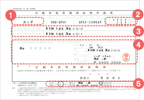 車庫証明の取り方とは 必要書類から記入例まで解説 ソニー損保