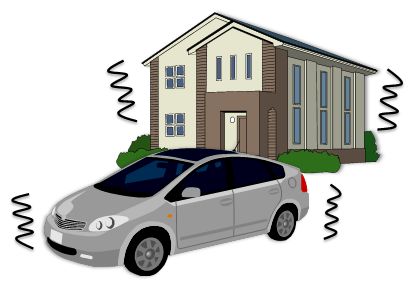 運転中に地震に遭遇