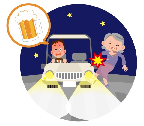 歩行中に、飲酒運転による事故に巻込まれてしまいました。