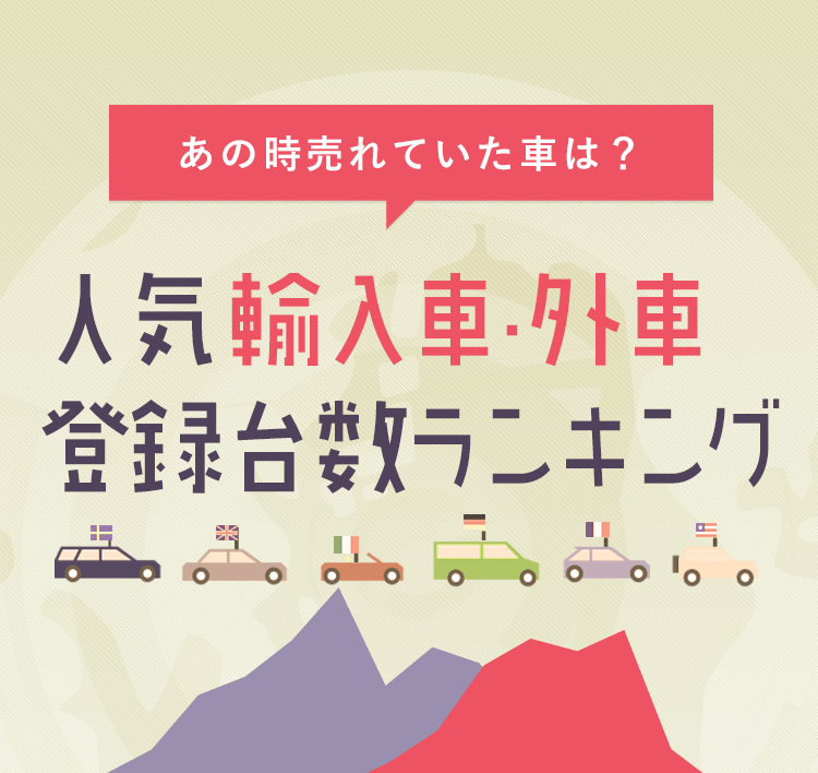 あの時売れていた車は 人気輸入車 外車登録台数ランキング