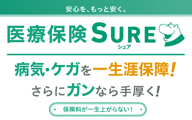 医療保険ならソニー損保|SURE<シュア>